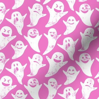 ghost on pink - halloween