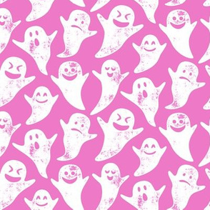 ghost on pink - halloween