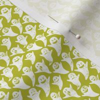 (micro scale) ghost on lime - halloween