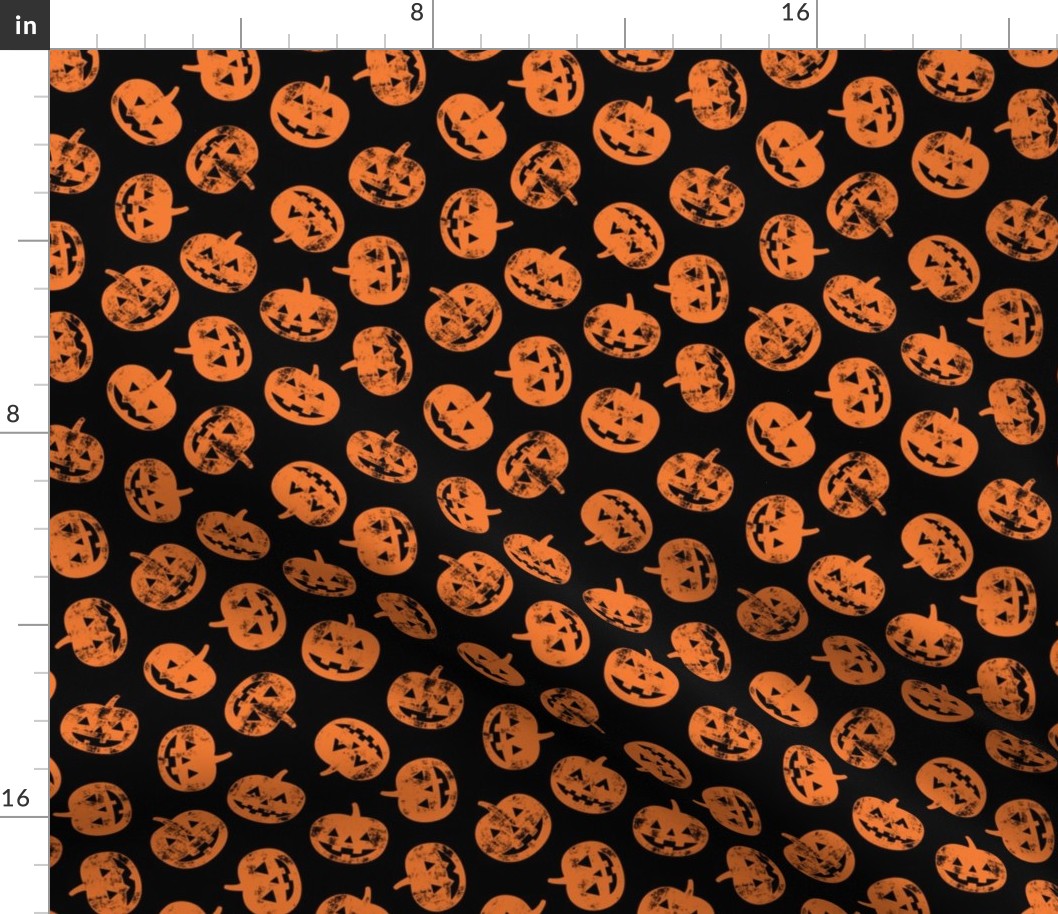 Jack-o'-lantern - pumpkins on black - halloween 