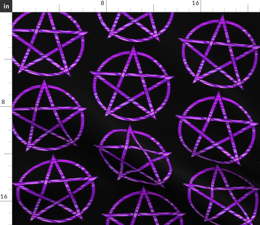 Purple Zebra Pentagram