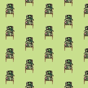 Arm Chair Pea Green