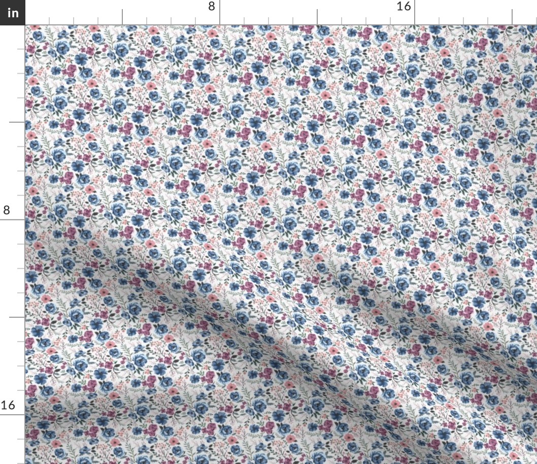 MINI Berry Meadow Floral on Cream
