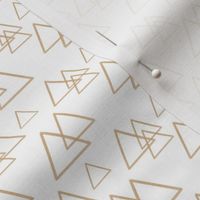 Gold triangles on white (small)