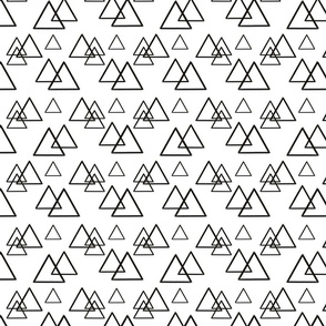 Black and white modern triangles