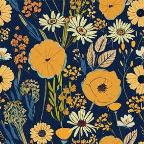 Adelina 1 - Floral pattern