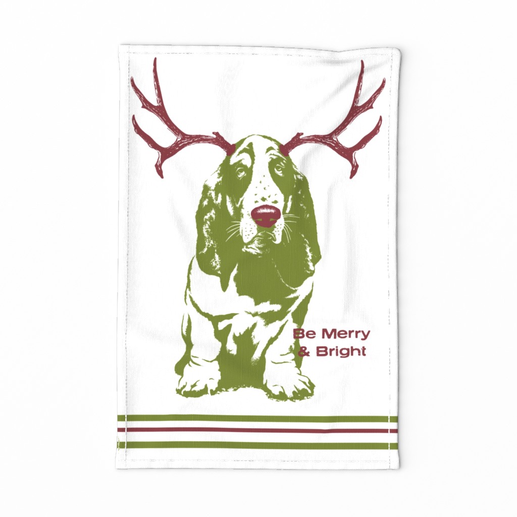 Christmas Dog Tea Towel