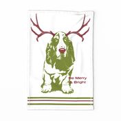 Christmas Dog Tea Towel