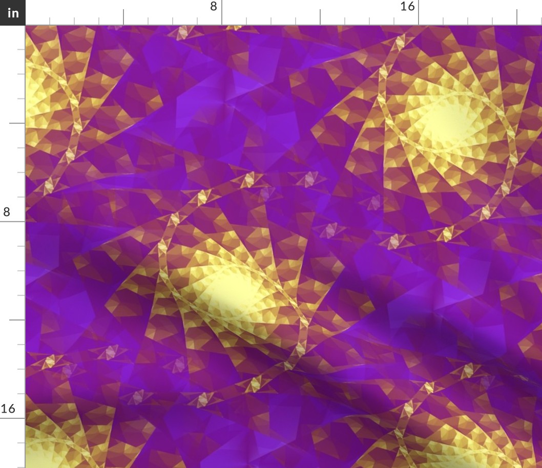 fractal spiraling circle seamless