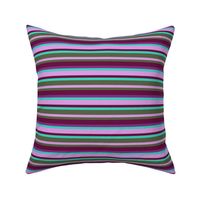 BNS2 - Variegated Crosswise Stripe in Purple - Teal - Aqua - Lavender