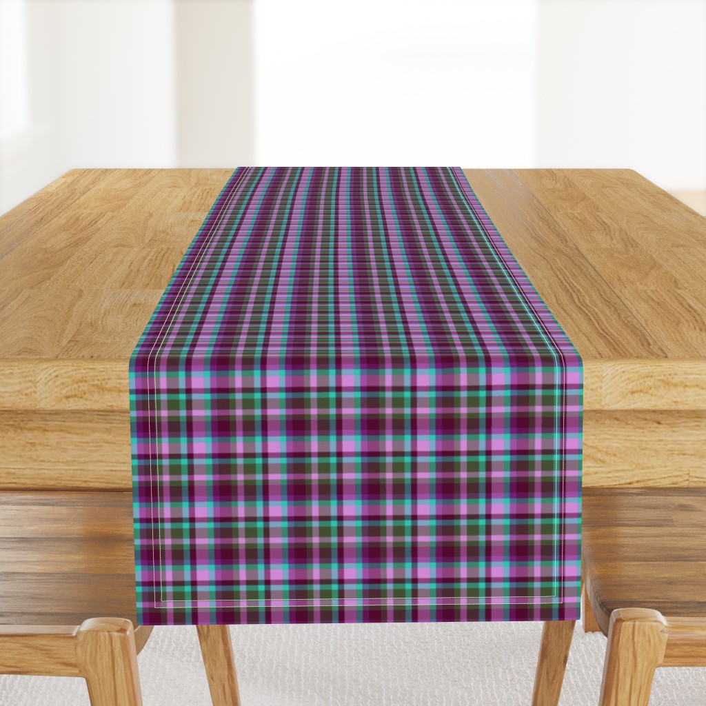 BNS2 -  Tartan Plaid in Turquoise - Olive Green - Lilac - Burgundy - Purple