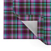 BNS2 -  Tartan Plaid in Turquoise - Olive Green - Lilac - Burgundy - Purple