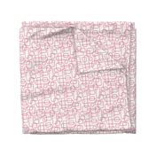 Rounded Rectangle - Pink on White