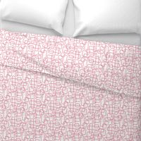 Rounded Rectangle - Pink on White