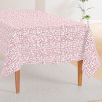 Rounded Rectangle - Pink on White