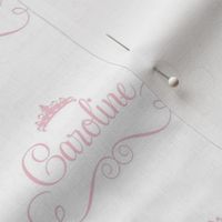 name lettering caroline