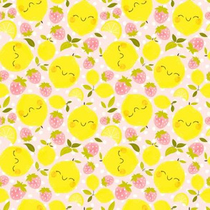 Strawberry Lemon Pattern - Smaller Print