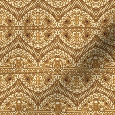Golden Royal Arabic Pattern