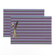 BNS2 -  Narrow Variegated Crosswise Stripes in Olive Green - Lilac - Burgundy - Purple