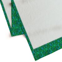 Diamond Mandalas--blue and green, small