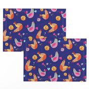 Chicken family pattern 