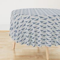 whale ocean animal whales nautical fabric grey