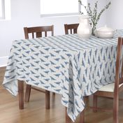 whale ocean animal whales nautical fabric grey