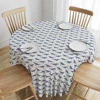 whale ocean animal whales nautical fabric white