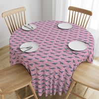 whale ocean animal whales nautical fabric stripe pink