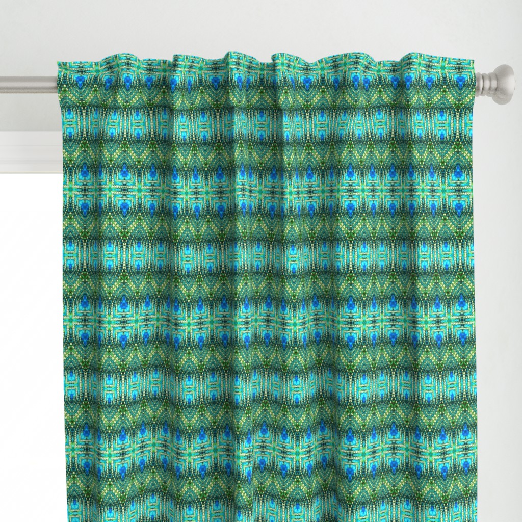 East Indian Stitches in Blue