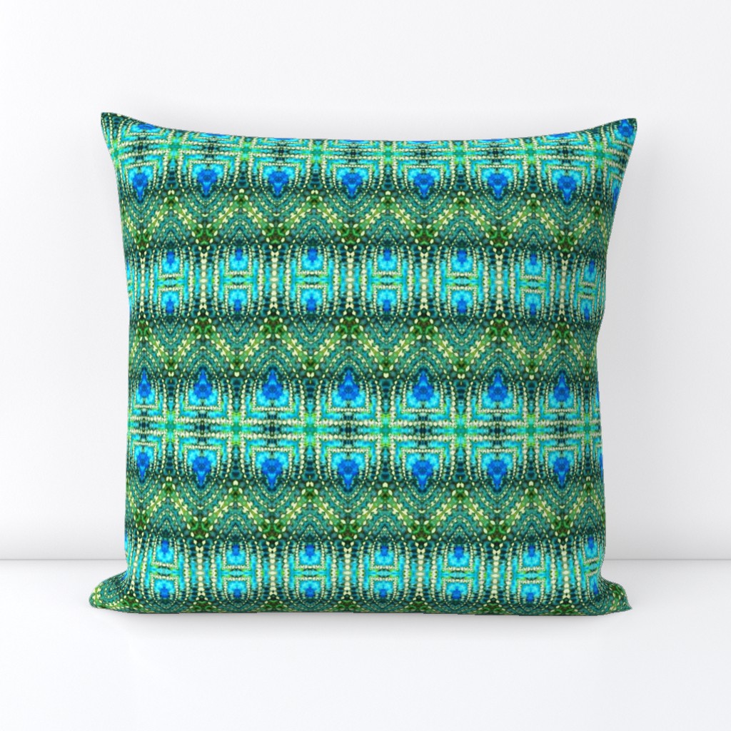 East Indian Stitches in Blue