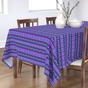 East Indian Stitches in Purple