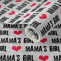 Mama's Girl - valentines day fabric