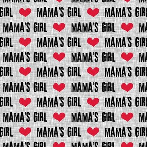Mama's Girl - valentines day fabric