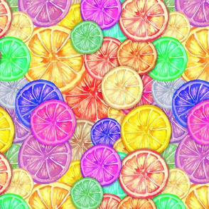 Colorful citrus slices