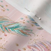 Pink Woodland Feathers