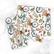 autumn bike ride - white, large, 90 degree rotated