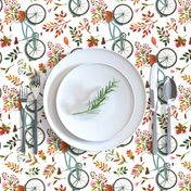 autumn bike ride - white, large, 90 degree rotated