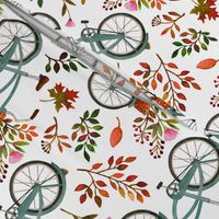 autumn bike ride - white, large, 90 degree rotated