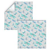 Dragonflies On Paisley - Medium