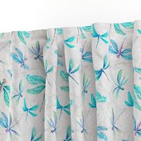 Dragonflies On Paisley - Medium