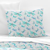 Dragonflies On Paisley - Medium