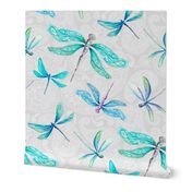 Dragonflies On Paisley - Medium