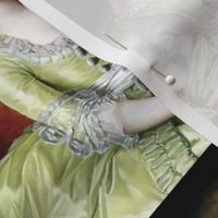 Marie Antoinette inspired princesses yellow gowns lace baroque victorian beautiful lady woman beauty portraits pouf ballgowns pink flowers dress Bouffant rococo  elegant gothic lolita egl 18th  century neoclassical  historical grey white hair vintage  