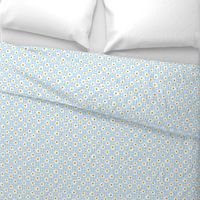 eggs breakfast food fabric blue check