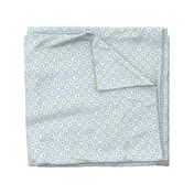 eggs breakfast food fabric blue check