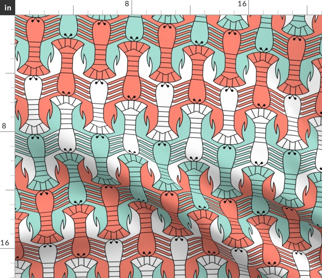 07655064 © lobster parade 2j : spoonflower0293