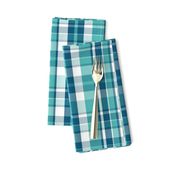 Dockside Plaid - Navy Aqua 