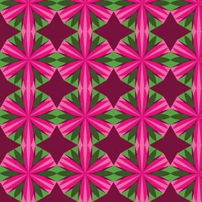 Geometric Pink Flower