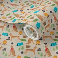 pharaoh camping dog breed fabric tan